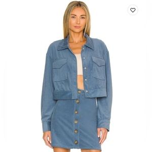 BCBG Corduroy Jacket in Night Blue